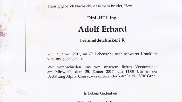 Dipl.-HTL-Ing. Adolf Erhard