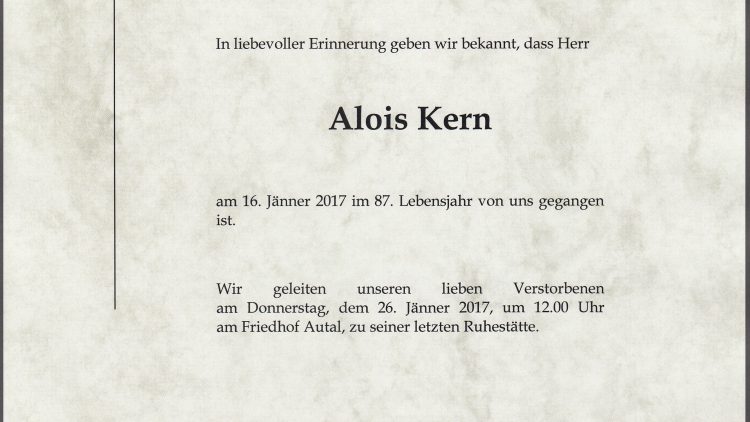 Alois Kern