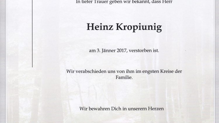 Heinz Kropiunig