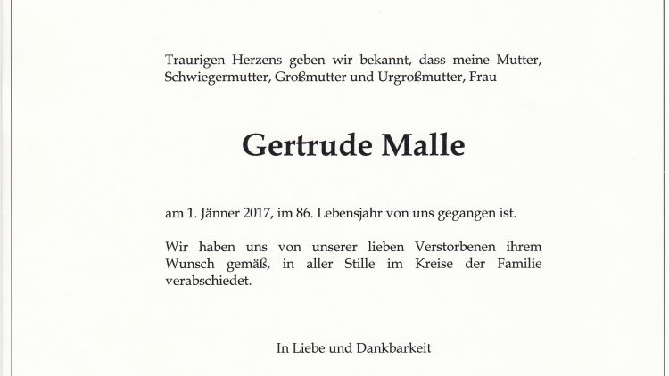 Gertrude Malle